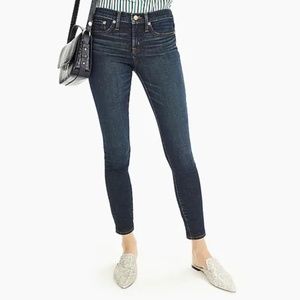 J. Crew 8" Toothpick Jean in Dark Worn Wash Size 27